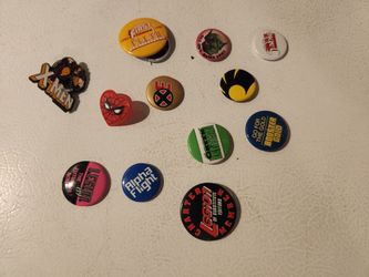 Comic Book Pins Lot Some Rare DC Comics Marvel 