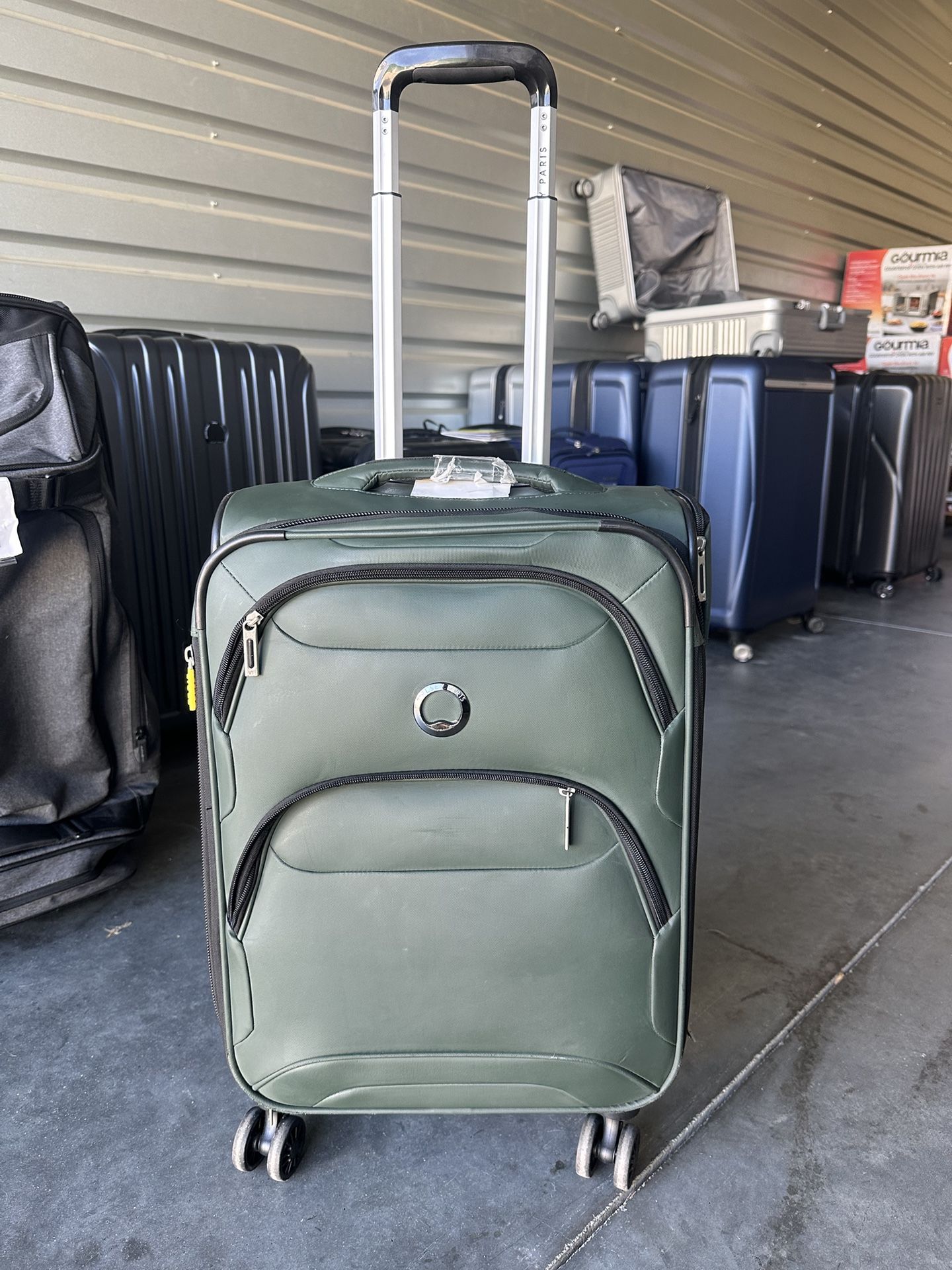 DELSEY Storm Plus Soft Leather Carry-On – Bent Handle – Great Condition