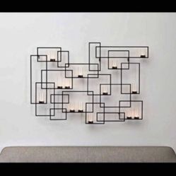 Circuit Bronze Metal Wall Candle
