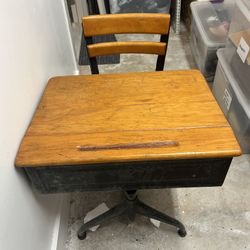 Antique School Desk