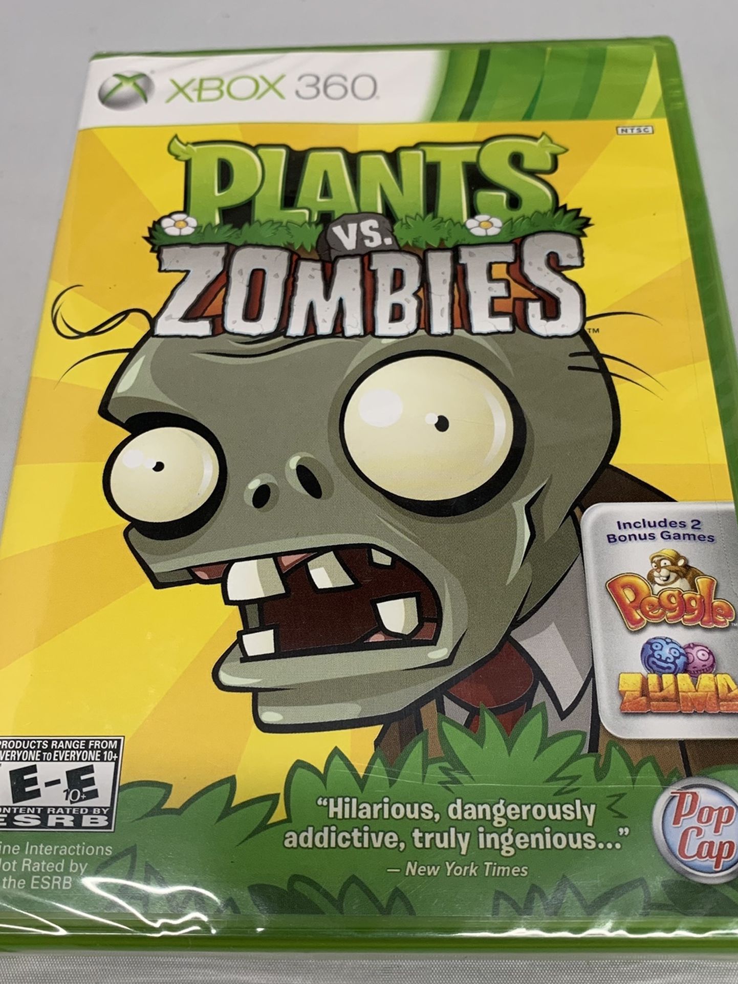 Plants Vs Zombies For Xbox 360 Brand New Sealed