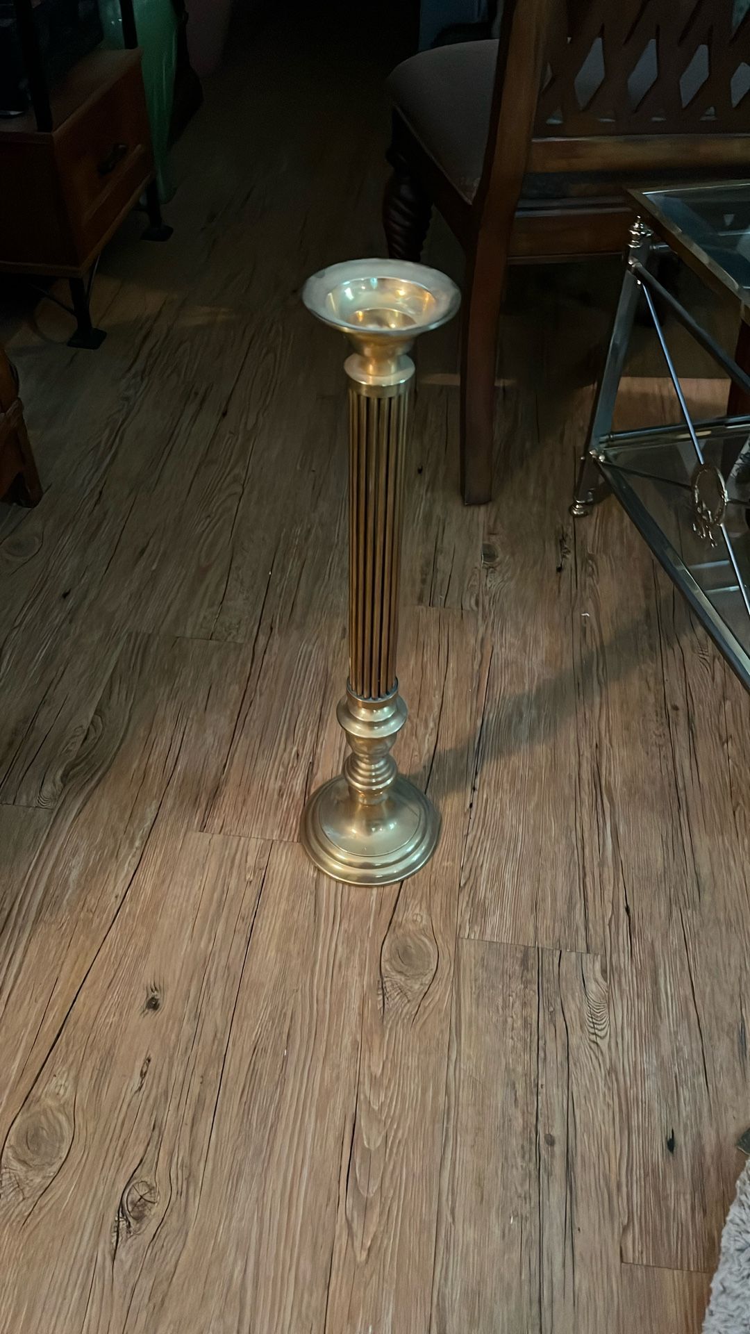 Brass candle holder
