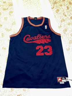Vtg Nike Team NBA '72 Cleveland Cavaliers -LeBron James #23 Jersey Mens Size XL