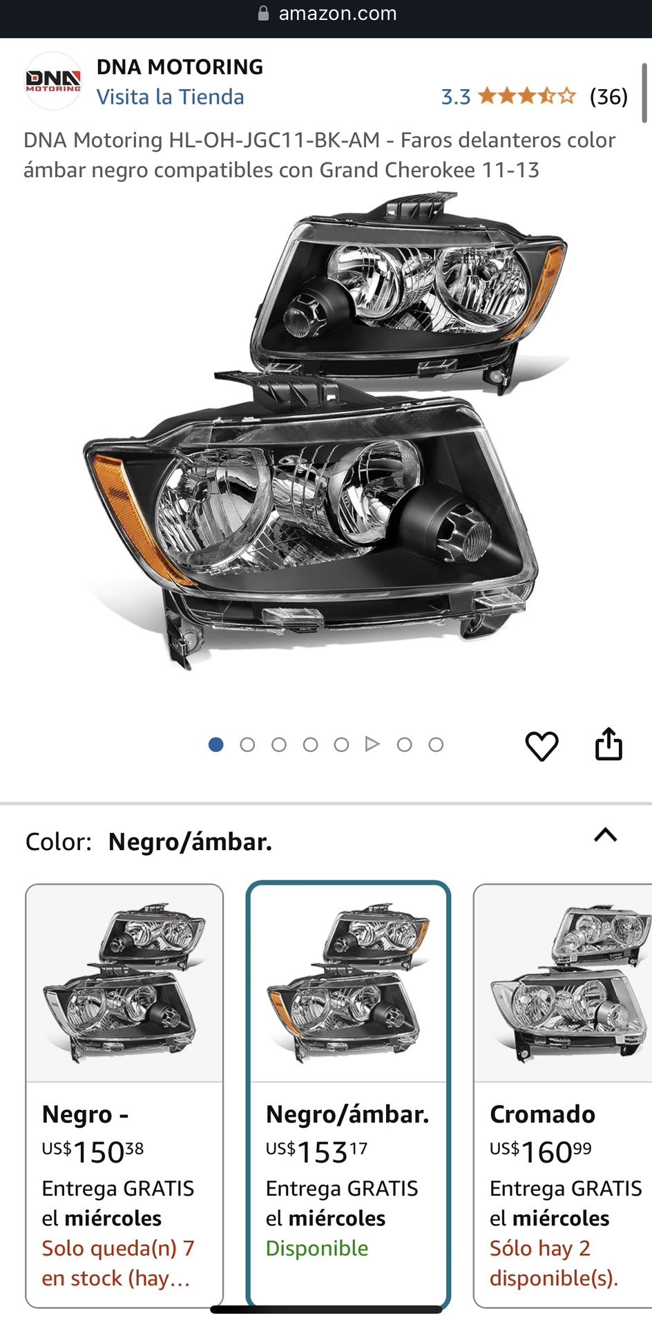 Jeep Grand Cherokee Headlight Year 2011-2013