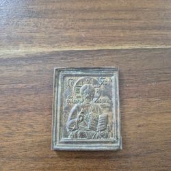 Bronze icon, "Christ Almighty", 19th century. Russian Empire.