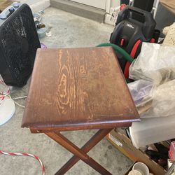 Solid Wood Folding Table For $10