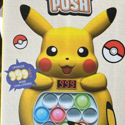 Extra Large Push Game, Different Color Bubbles Pikachu