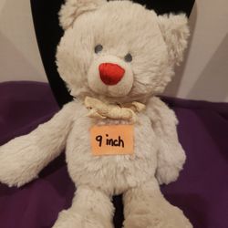 Demdaco Birthstone 9 Inch Teddy Bear Plush Red Nose & Heart Stuffed Animal Toy  O