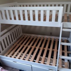 Twin Full Bunkbed With Storage Drawers ( CUSTOMERS PHOTO) 