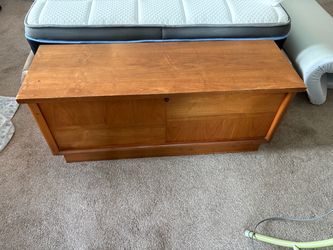 Vintage Wooden Cedar Chest Trunk