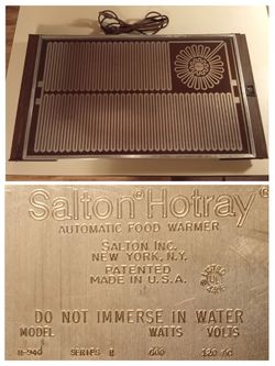 Vintage Salton Food Warmer