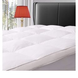 King Mattress Topper Goose Down Feathers 