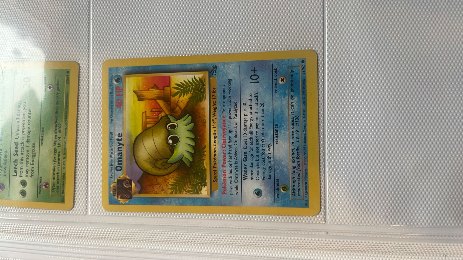 OMANYTE Pokémon Card