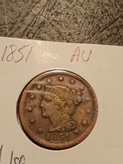 1851 large cent