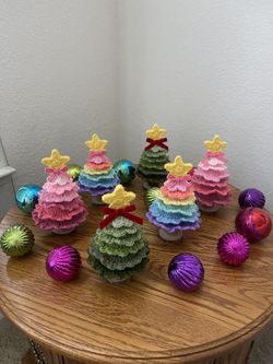 Crochet Christmas Trees