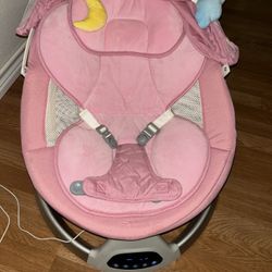 PINK HARPPA BABY SWING WITH REMOTE