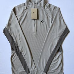 Nike Trail Men's Dri-FIT 1/2-Zip Mid Layer Top   Gray/Cave Stone Men’s Size Small *Brand  New* 