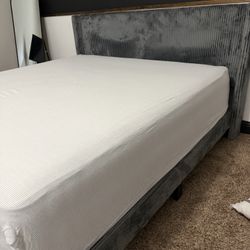 King Bed Frame Dark Grey 