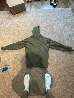 green polo hoodie zip up