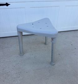 Corner Shower Stool with Adjustable Legs