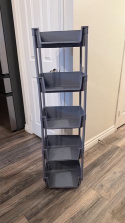 6-Tier Plastic Storage Shelf Organizer