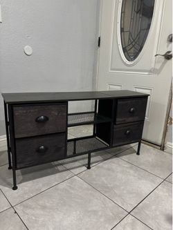 industrial-style TV stand from Furologee