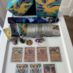 Pokemon Cards, Playmat, Dice, EX Cards, Figurines, Players Guide, Box & Coin 🪙 🌠🐉