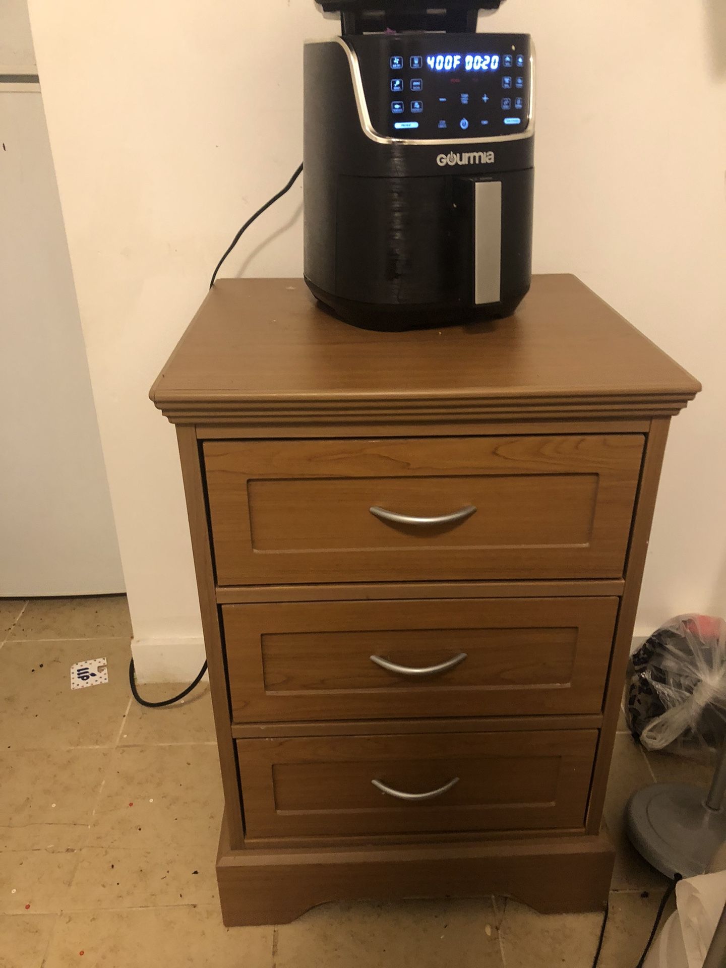3 Drawer Wood Cabinet