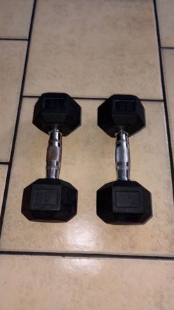 15 lb dumbbells