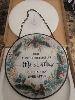 Wedding Gifts for Couple, Our First Christmas Married