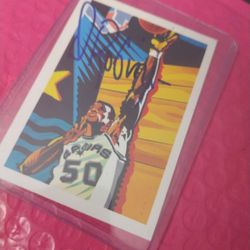 David Robinson Autographed Basketball Card