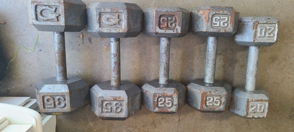 Dumbbells 35's 25's 20's All for $120, please do not ask to lower