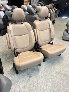 BRAND NEW TAN LEATHER BUCKET SEATS WITH SEATBELTS 