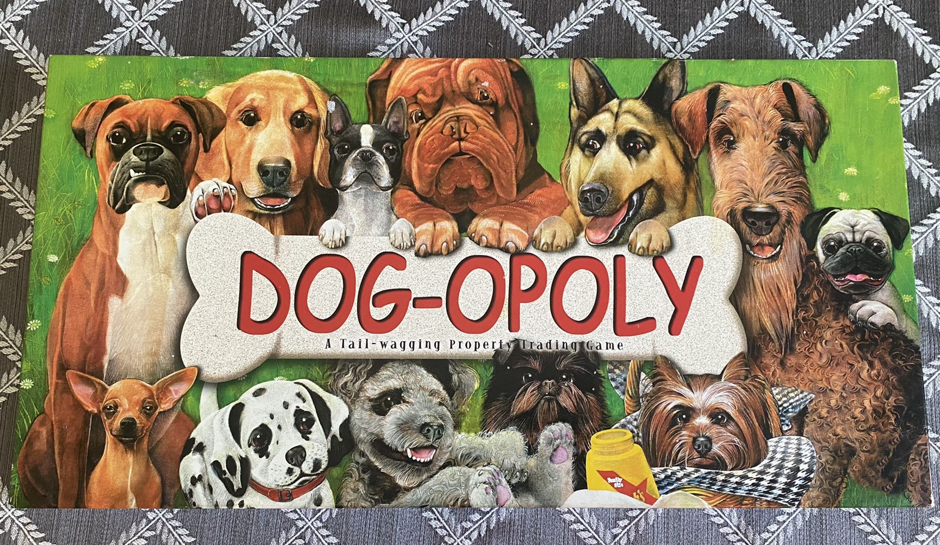Late For The Sky Dog-Opoly Game Board
