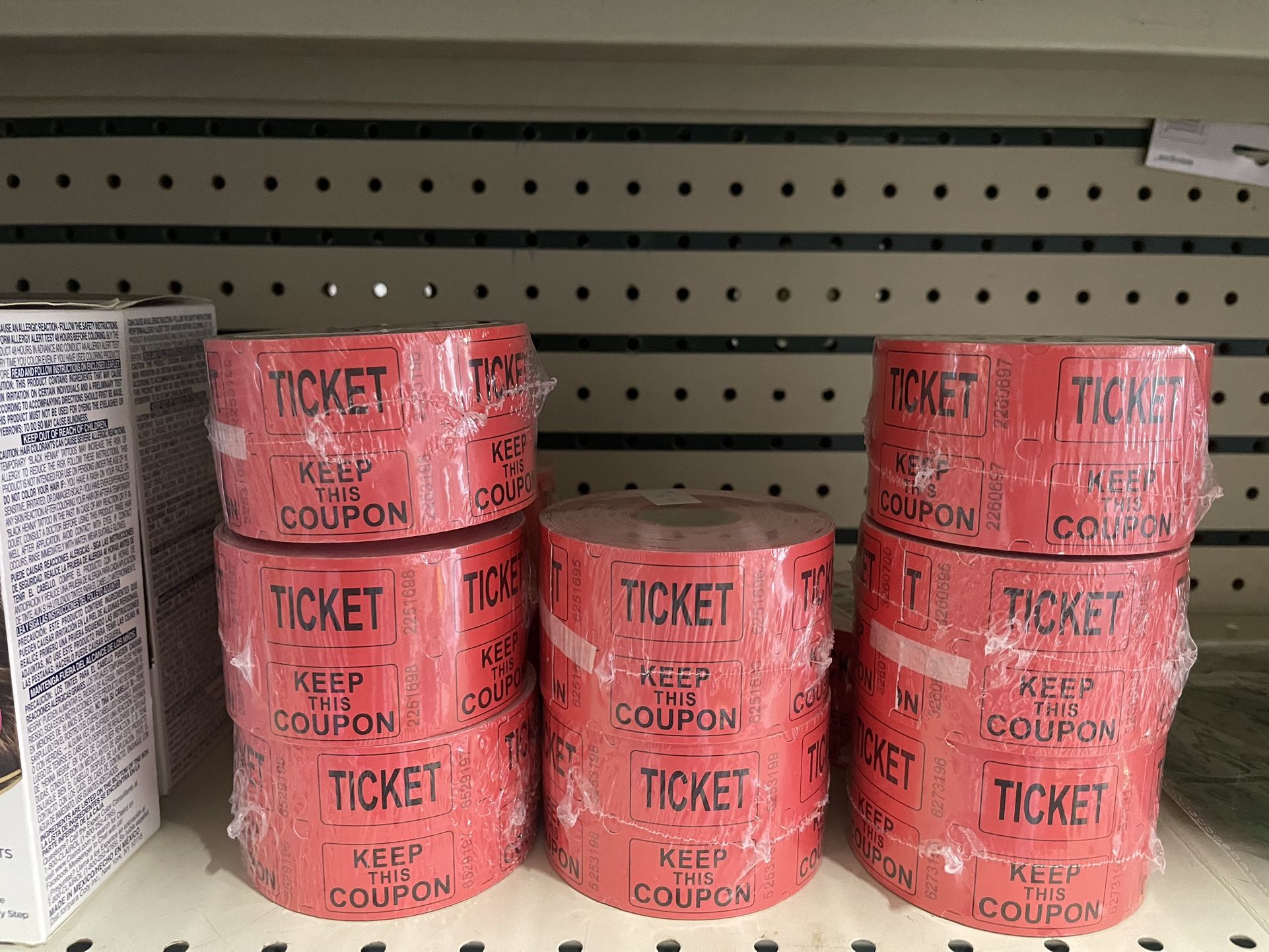 Raffle Tickets 500 Roll