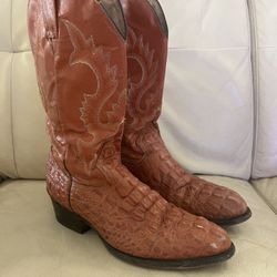 Cowboy Alligator Western Boots Men's size US 9