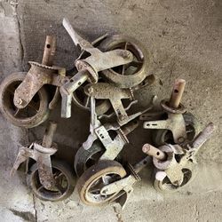 Scafold caster wheels $25 each 8pcs