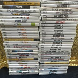 Wii Games 63 Pcs 5.00 Each When You Buy all