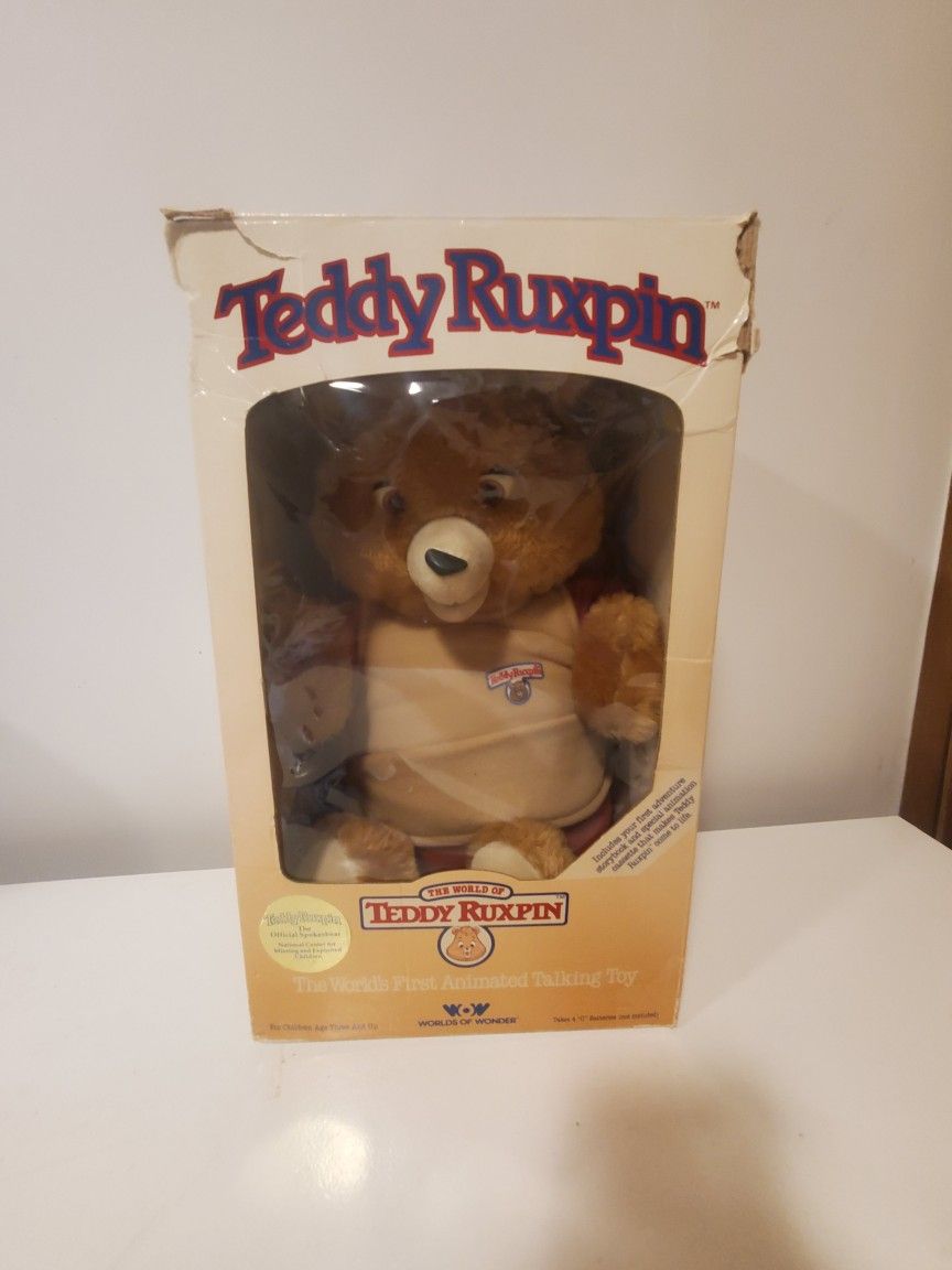 Vintage 1984 Teddy Ruxpin In Original Box