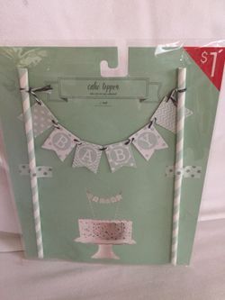 Baby shower cake topper