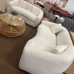 Teddy Sherpa 2 Piece Sofa & Loveseat $1298