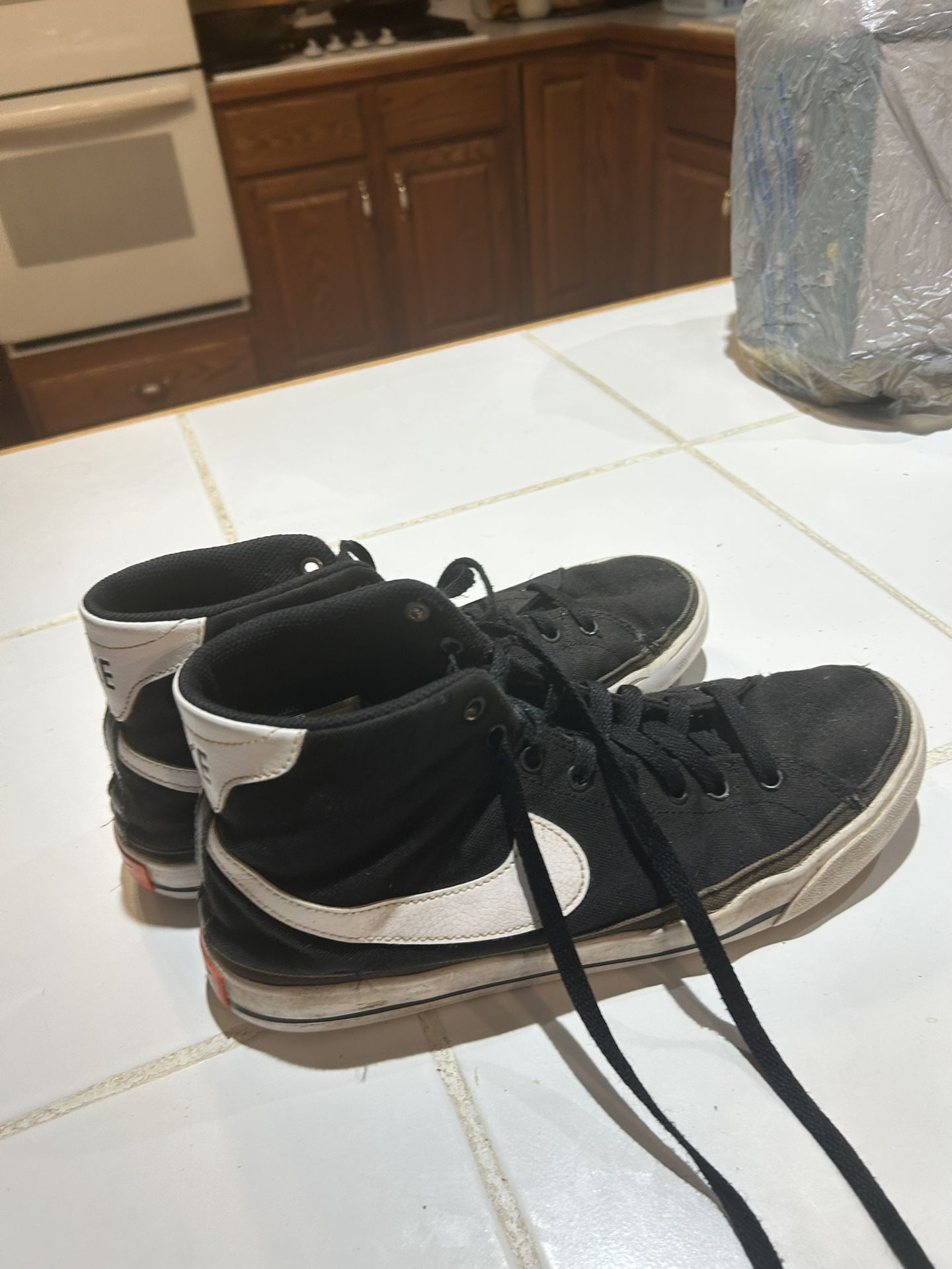 Nike Court Legacy Canvas Mid Black White - DD0162-001 Men's Size 9