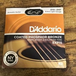 Coated Phosphor Bronze Guitar String EXP15 