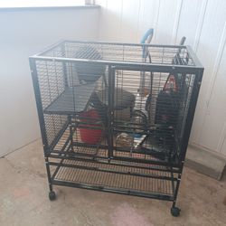 2 Tier, Rolling Guinea Pig Cage