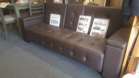 Brand new brown sofa futon