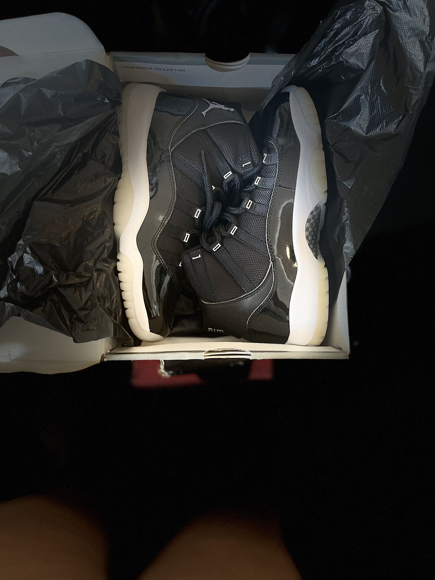 Retro Air Jordan 11 Jubilee 5 GS kids Black/White sneakers