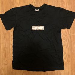 Black Supreme X Burberry T Shirt Size Small