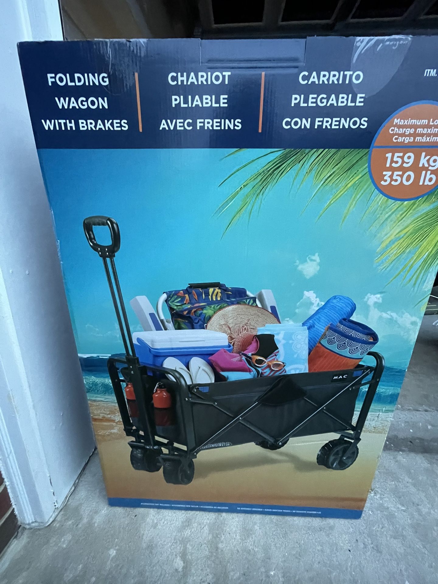 Folding Wagon With Brakes