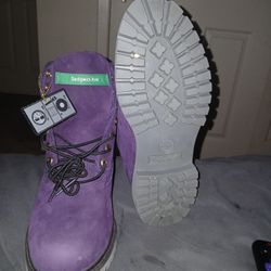Purple Timberland  Size 10.5 No Trade Np Box