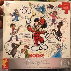 Disney 100 Year Of Music 300 Piece Puzzle -USED